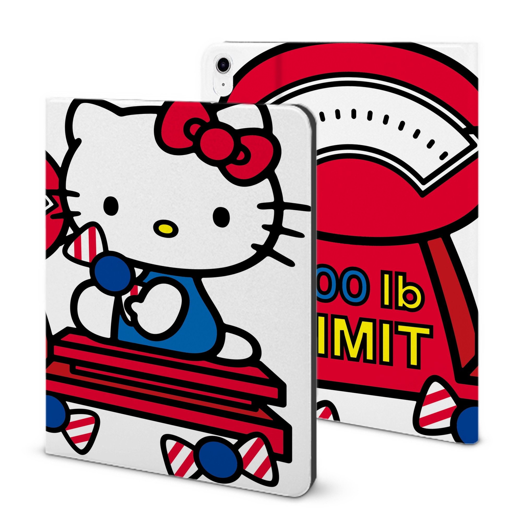（画像用） Hello Kitty ハローキティ IPad ケース ブック型 PUレザー TPU 耐衝撃 軽量 薄型 ペン収納なし 全面保護 IPad 各モデル対応
